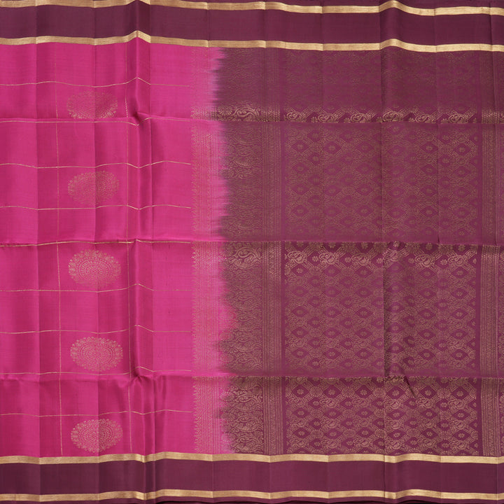 Hayagrivas Magenta Handloom Soft Silk Saree KBF536G3-9