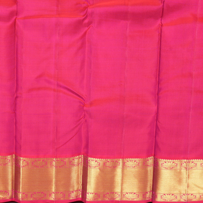Hayagrivas Handloom Mayilkazhuthu Kanjivaram Silk Saree with Pink Border KBF537G2-1