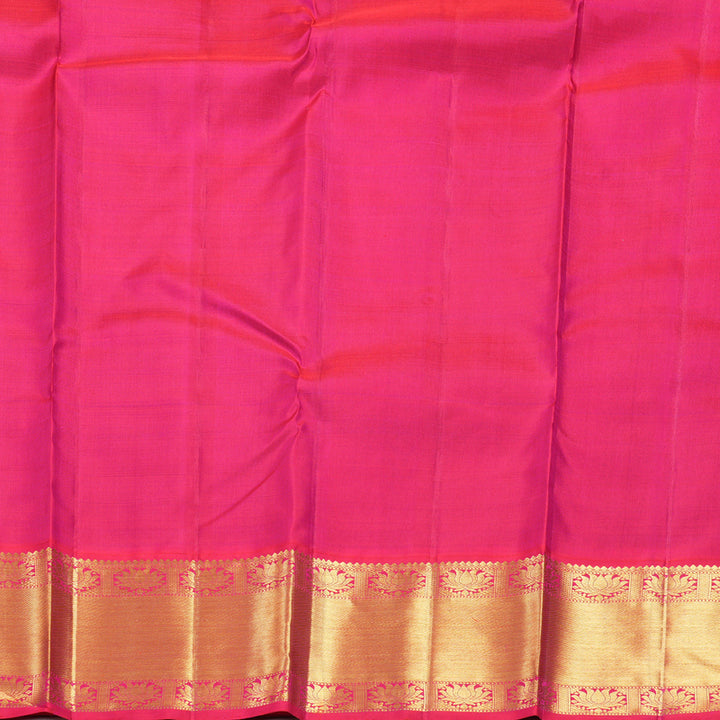 Hayagrivas Handloom Mayilkazhuthu Kanjivaram Silk Saree with Pink Border KBF537G2-1