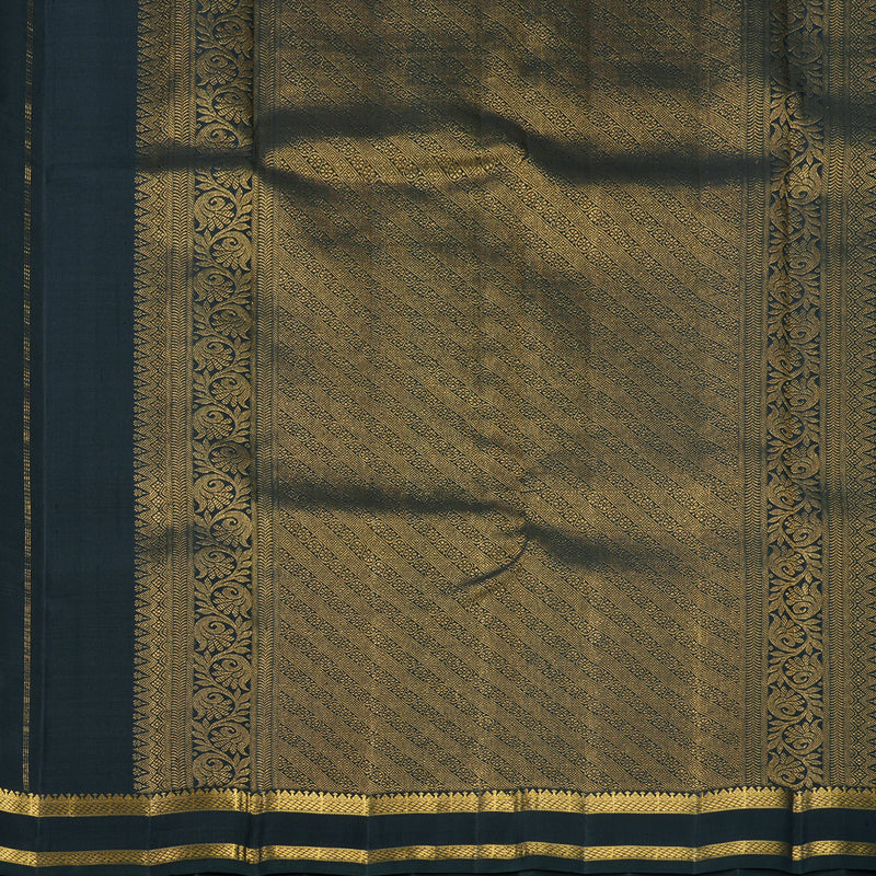 Hayagrivas Handloom Black Kanjivaram Silk Saree KBF537G7-1