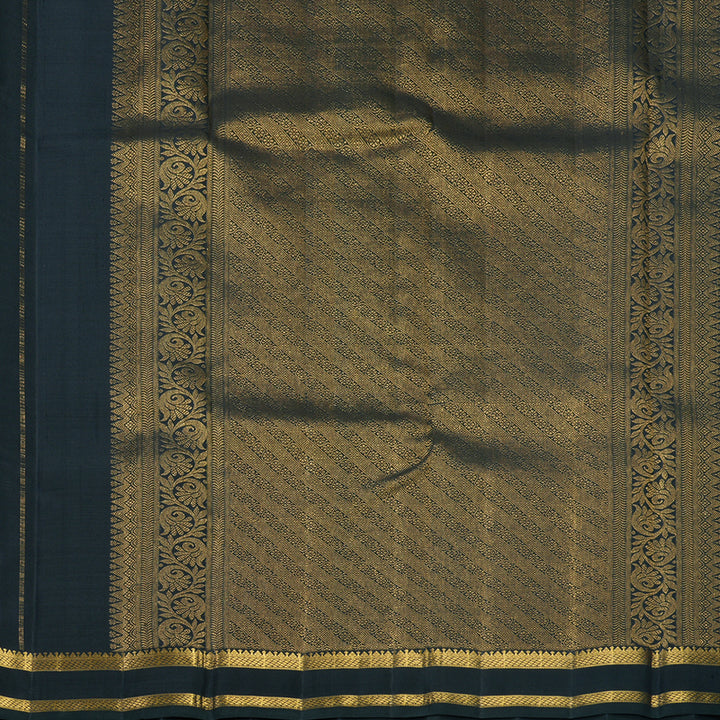 Hayagrivas Handloom Black Kanjivaram Silk Saree KBF537G7-1