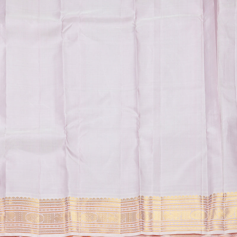 Hayagrivas Handloom Bottle Green Kanjivaram Silk Saree with Baby Pink Border KBF538G5-1