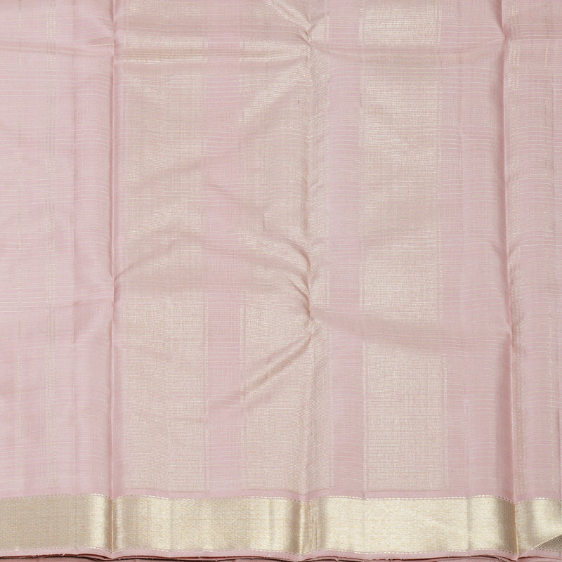 Hayagrivas Handloom Pastel Pink Kanjivaram Silk Saree KBF540G5-1