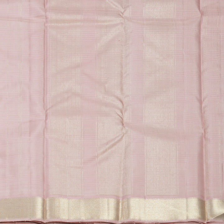 Hayagrivas Handloom Pastel Pink Kanjivaram Silk Saree KBF540G5-1
