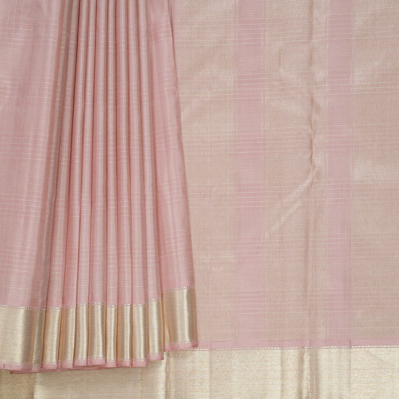 Hayagrivas Handloom Pastel Pink Kanjivaram Silk Saree KBF540G5-1