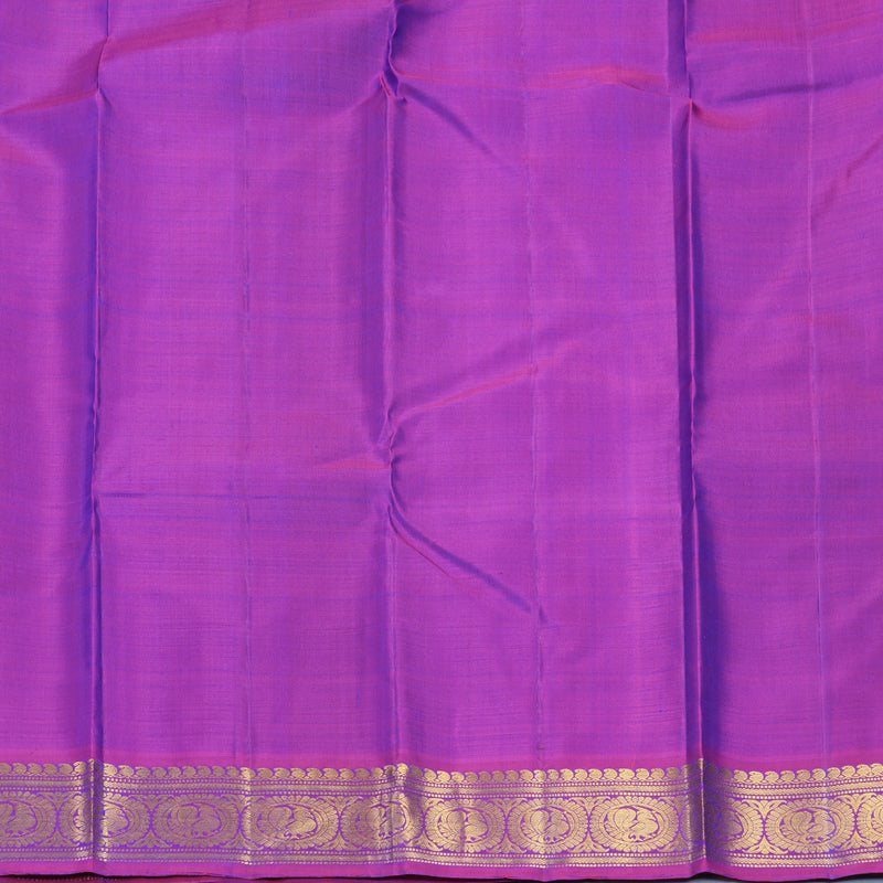 Hayagrivas Handloom Mayilkazhuthu Kanjivaram Silk Saree with Purple Border KBF540G7-1