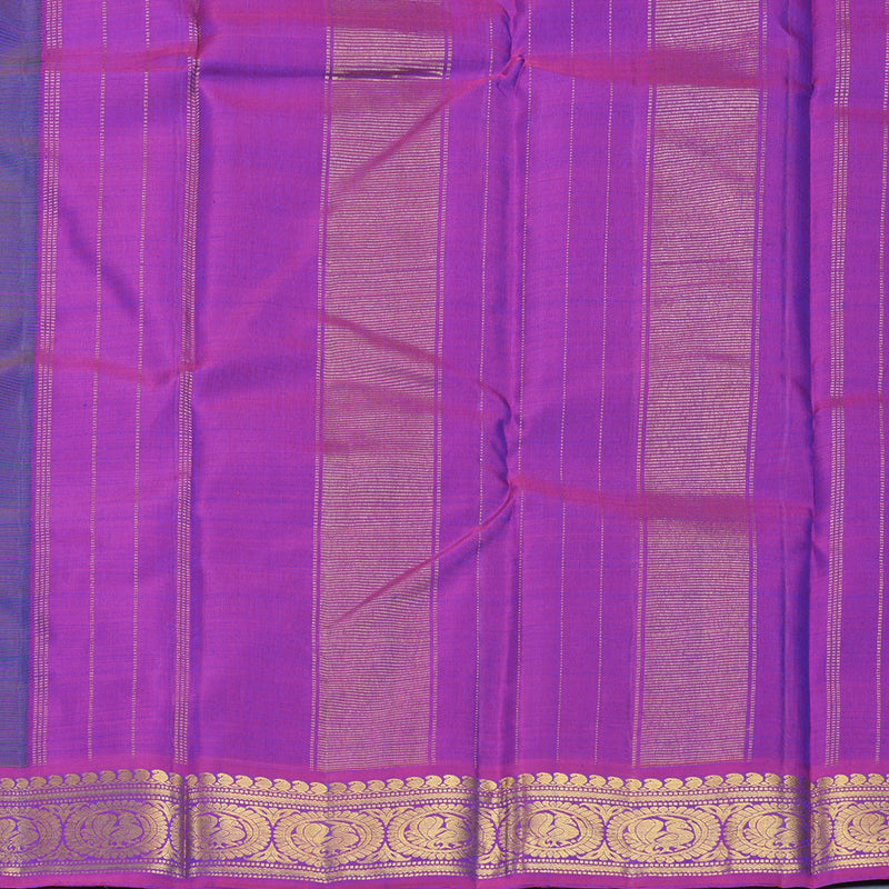 Hayagrivas Handloom Mayilkazhuthu Kanjivaram Silk Saree with Purple Border KBF540G7-1