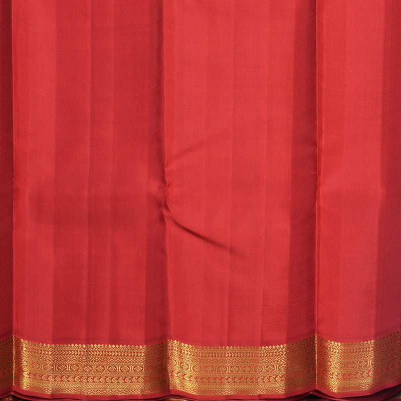 Hayagrivas Handloom Mayilkazhuthu Kanjivaram Silk Saree with Red Border KBF541G1-1