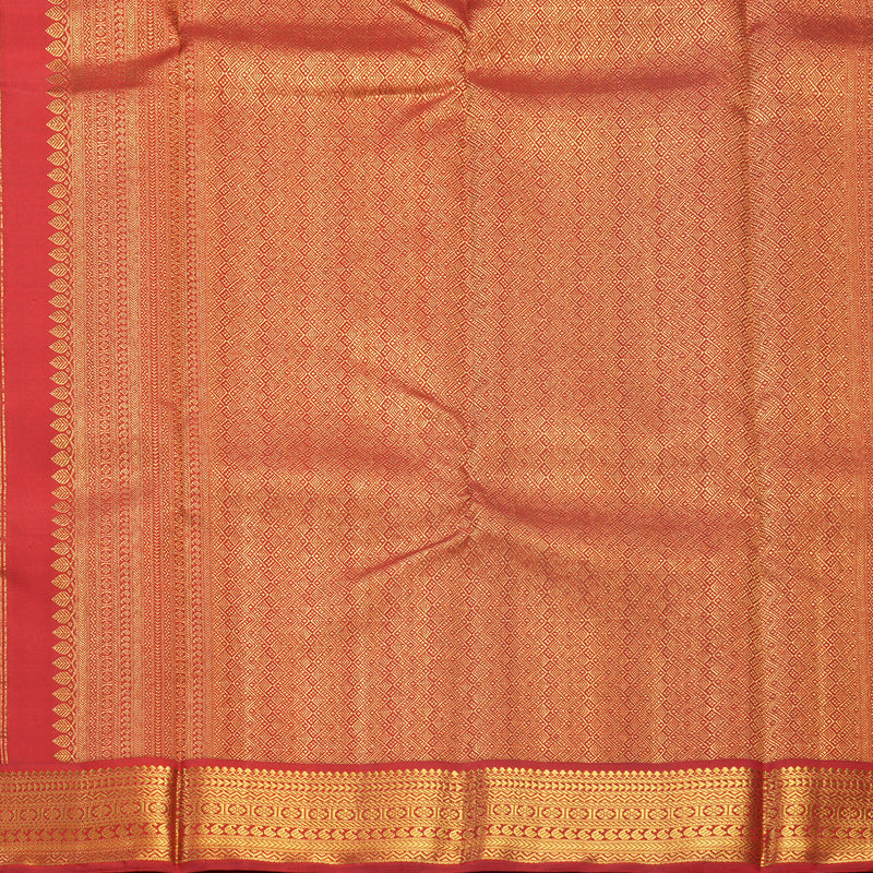 Hayagrivas Handloom Mayilkazhuthu Kanjivaram Silk Saree with Red Border KBF541G1-1