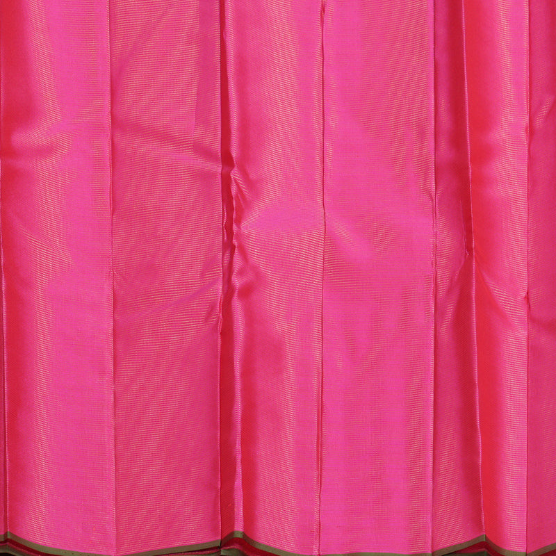 Hayagrivas Handloom Rani Pink Kanjivaram Silk Saree KBF542G11-1