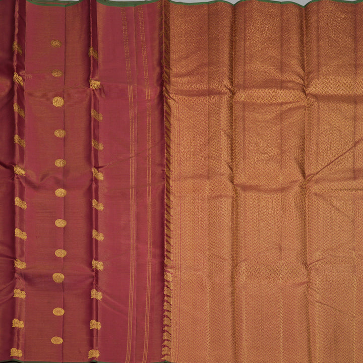 Hayagrivas Handloom Maroon Kanjivaram Silk Saree KBF542G11-2