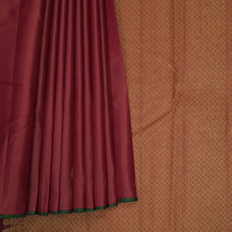 Hayagrivas Handloom Maroon Kanjivaram Silk Saree KBF542G11-3