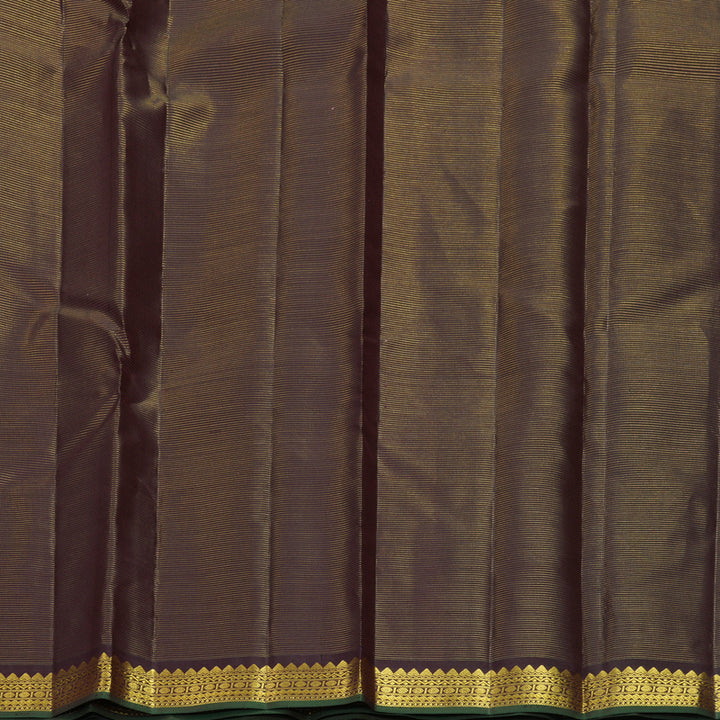 Hayagrivas Handloom Deep Snuff Kanjivaram Silk Saree KBF542G4-2
