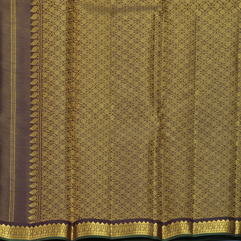 Hayagrivas Handloom Deep Snuff Kanjivaram Silk Saree KBF542G4-2