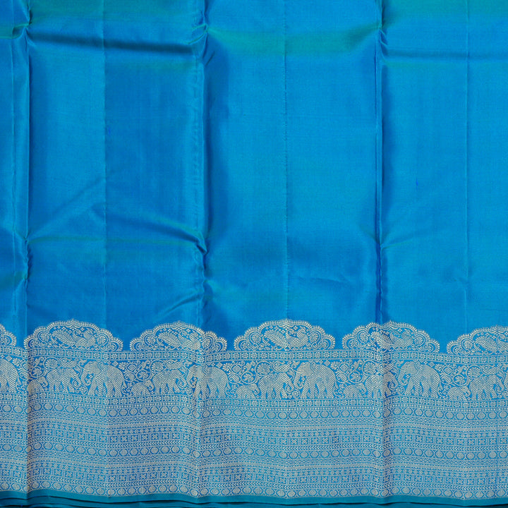 Hayagrivas Handloom Mayilkazhuthu Kanjivaram Silk Saree KBF544G4-2