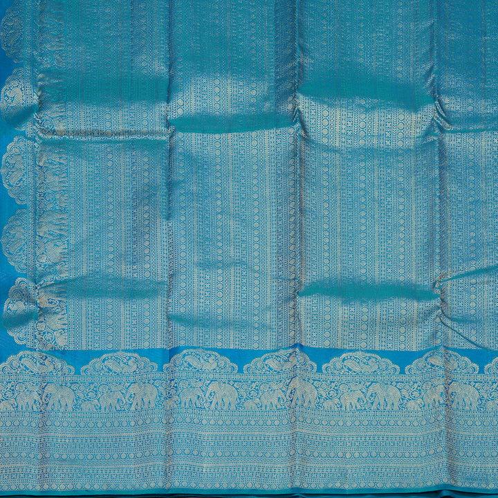 Hayagrivas Handloom Mayilkazhuthu Kanjivaram Silk Saree KBF544G4-2