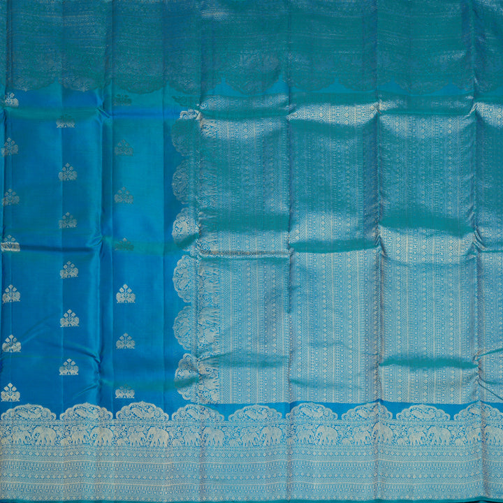 Hayagrivas Handloom Mayilkazhuthu Kanjivaram Silk Saree KBF544G4-2