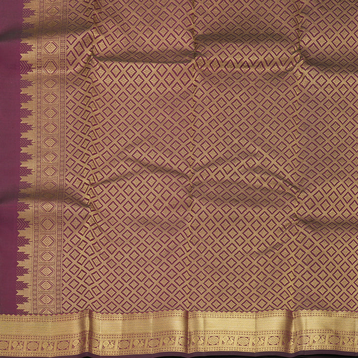 Hayagrivas Handloom Wine Purple Kanjivaram Silk Saree KBF544G5-7