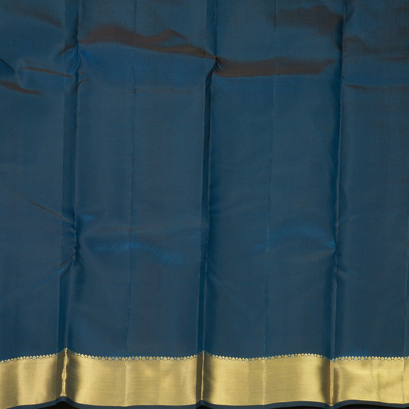 Hayagrivas Handloom Peacock Blue Kanjivaram Silk Saree KBF544G7-6