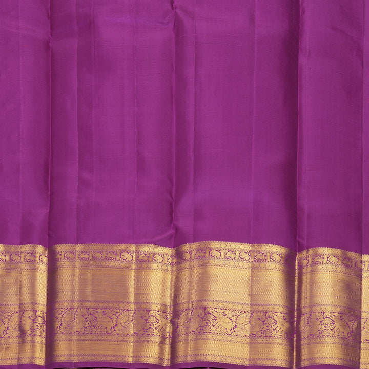 Hayagrivas Handloom Purple Kanjivaram Silk Saree KBF545G1-1