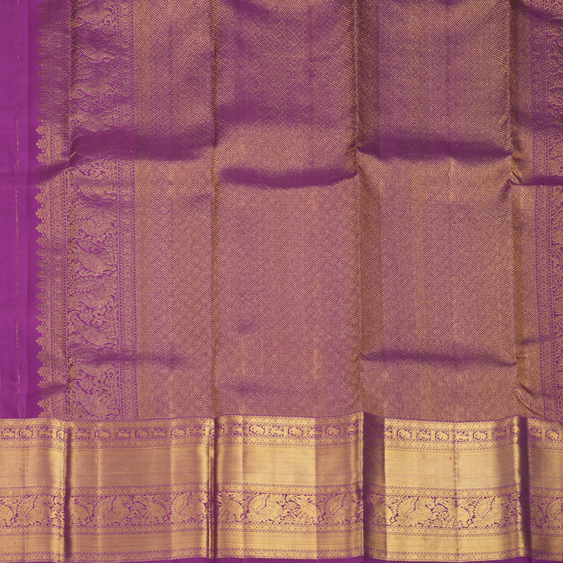 Hayagrivas Handloom Purple Kanjivaram Silk Saree KBF545G1-1