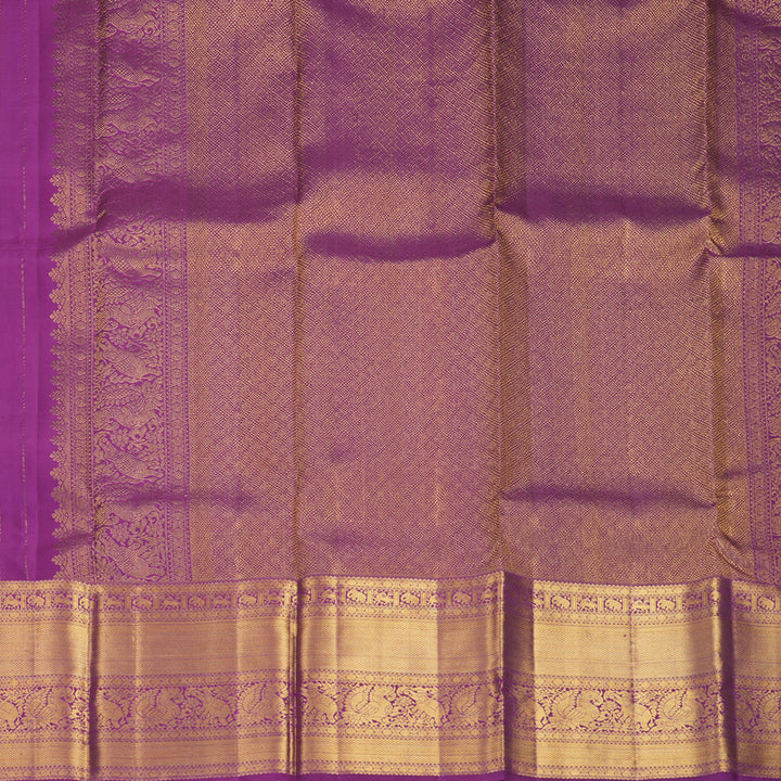 Hayagrivas Handloom Purple Kanjivaram Silk Saree KBF545G1-1