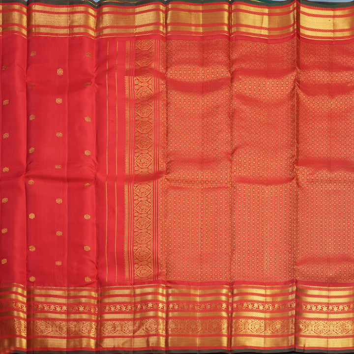 Hayagrivas Handloom Red Kanjivaram Silk Saree KBF545G1-3