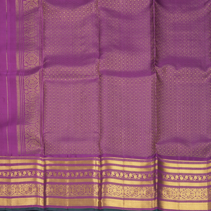 Hayagrivas Handloom Vadamalli Purple Kanjivaram Silk Saree KBF545G1-4
