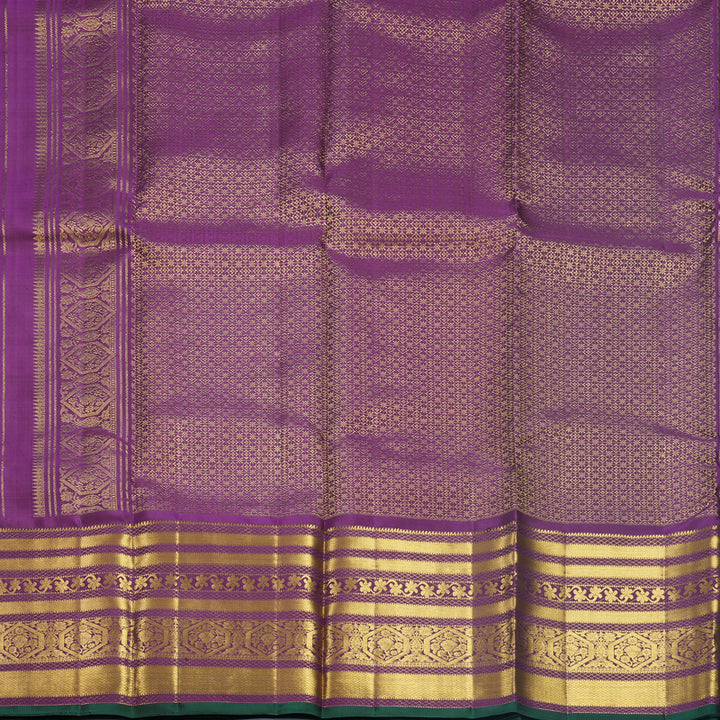 Hayagrivas Handloom Purple Kanjivaram Silk Saree KBF545G1-5