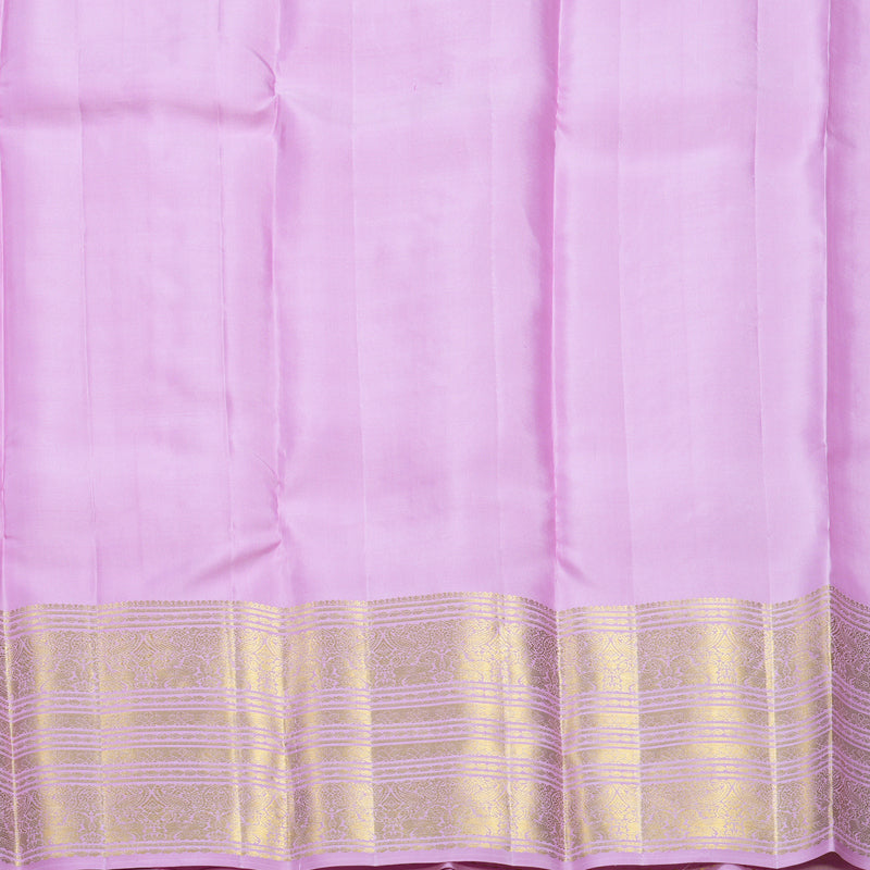 Hayagrivas Handloom Lavender-Pink Kanjivaram Silk Saree KBF545G1-9