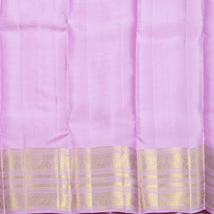 Hayagrivas Handloom Lavender-Pink Kanjivaram Silk Saree KBF545G1-9