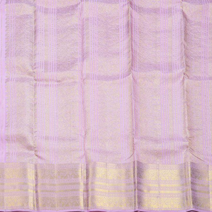 Hayagrivas Handloom Lavender-Pink Kanjivaram Silk Saree KBF545G1-9