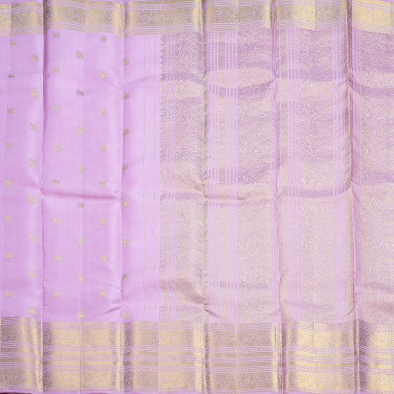 Hayagrivas Handloom Lavender-Pink Kanjivaram Silk Saree KBF545G1-9