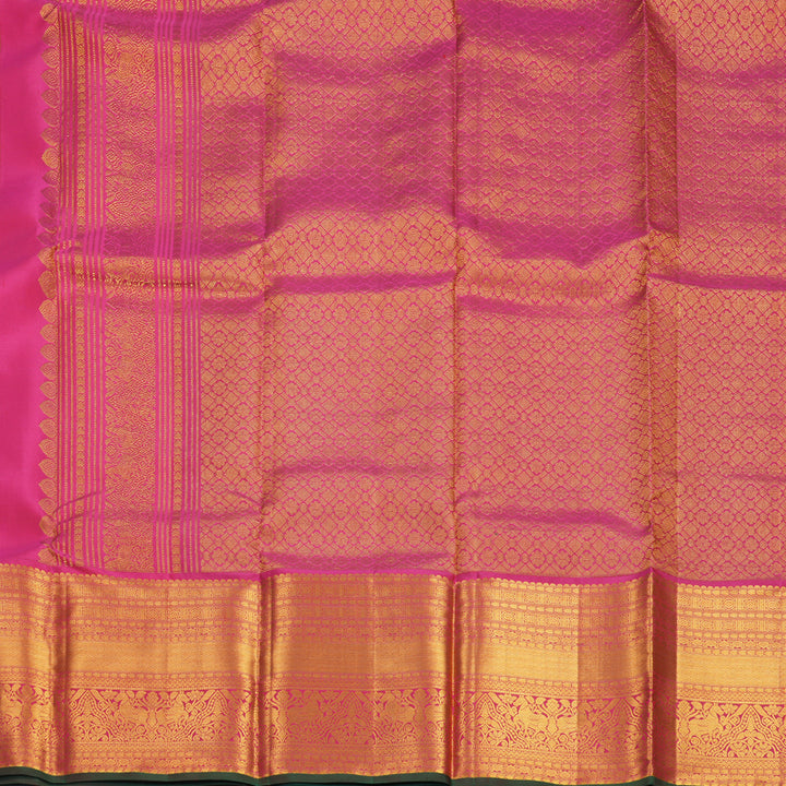 Hayagrivas Handloom Rani Pink Kanjivaram Silk Saree KBF545G2-3