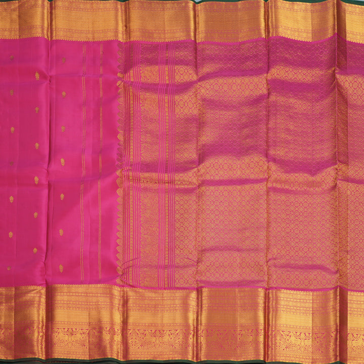Hayagrivas Handloom Rani Pink Kanjivaram Silk Saree KBF545G2-3