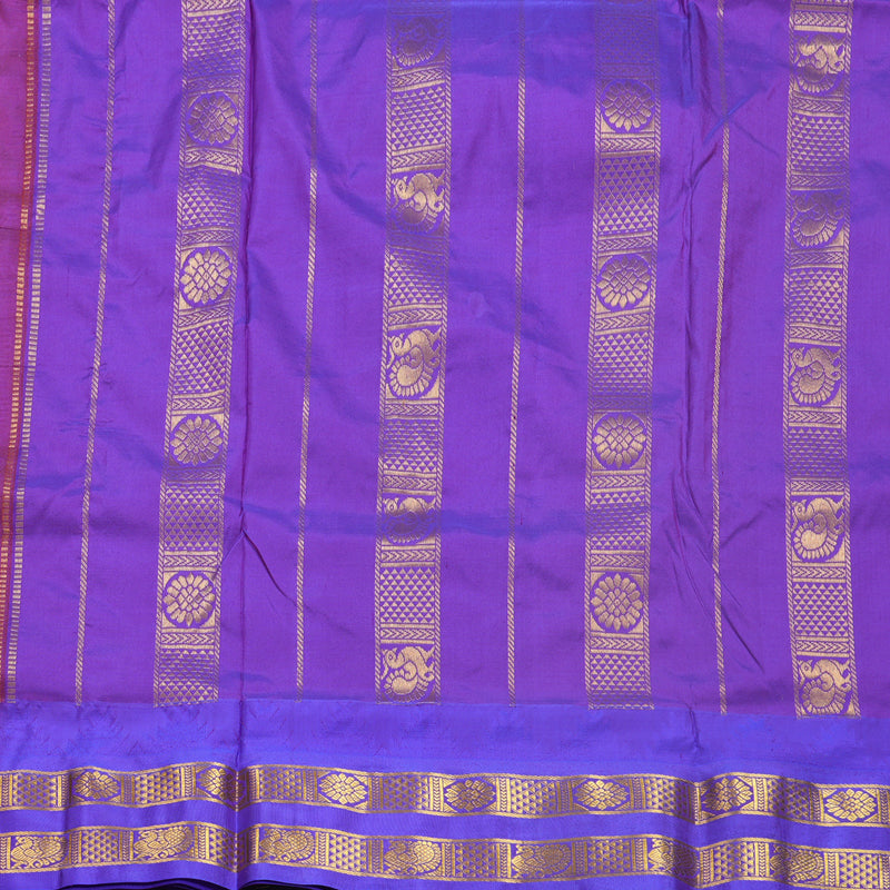 Hayagrivas Handloom Pink Ten Yards Silk Saree KBF546G2-6