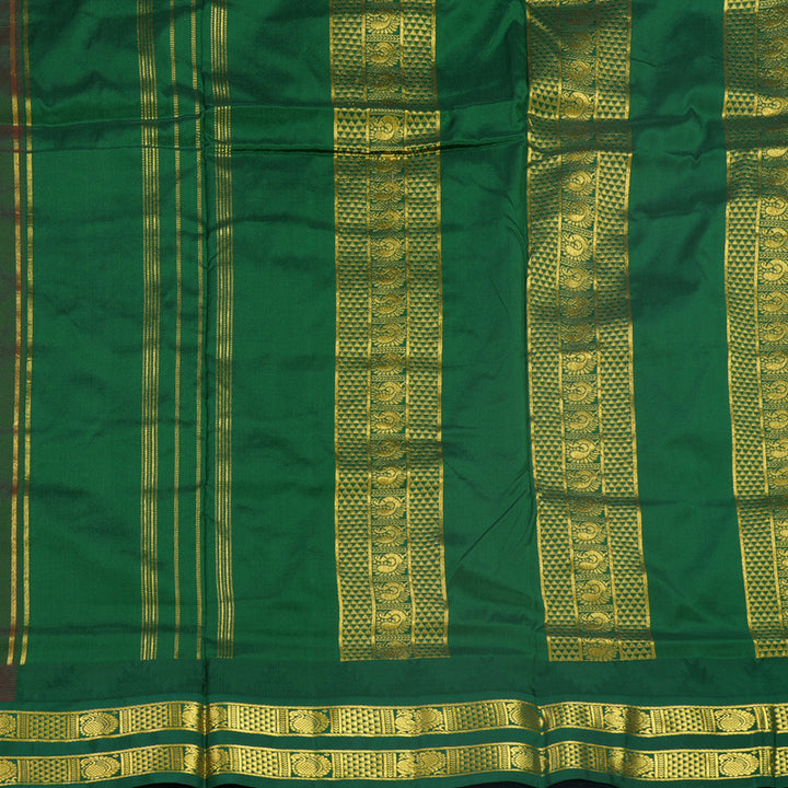 Hayagrivas Handloom Mauve Ten Yards Silk Saree KBF546G2-7
