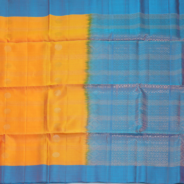 Hayagrivas Sunset Orange Handloom Soft Silk Saree KBF547G1-2