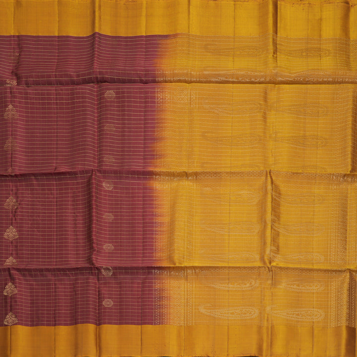 Hayagrivas Dark Guava Handloom Soft Silk Saree KBF547G1-30