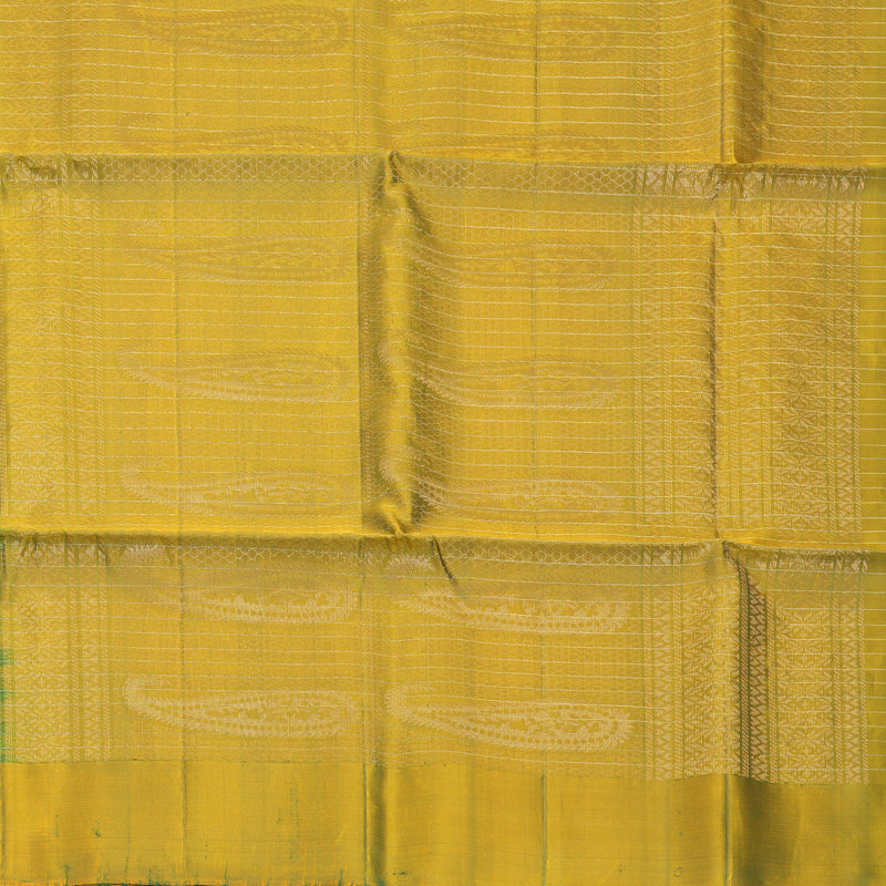Hayagrivas Sea Green Handloom Soft Silk Saree KBF547G1-32