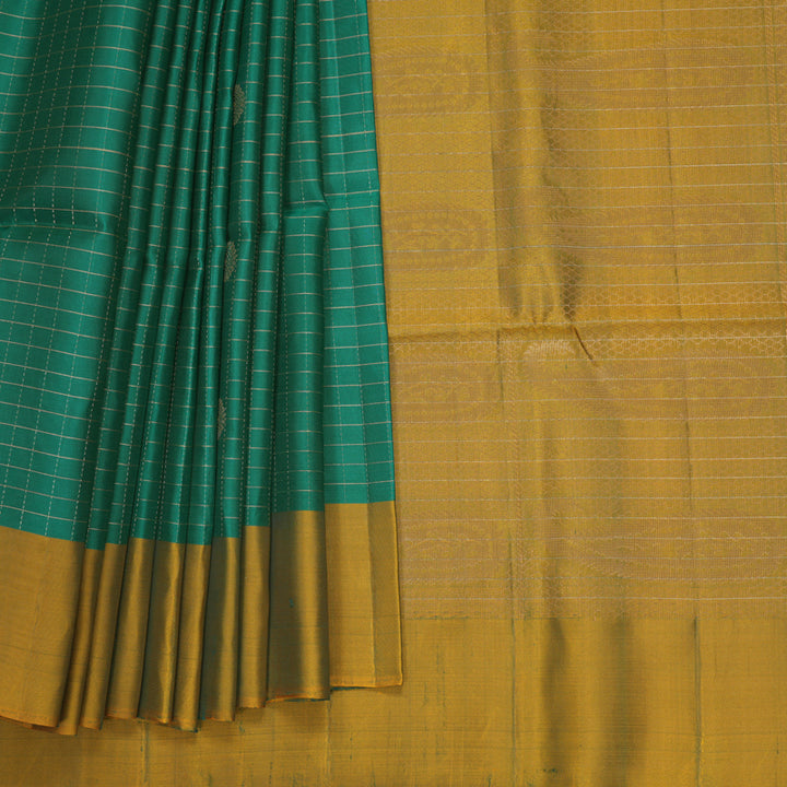 Hayagrivas Sea Green Handloom Soft Silk Saree KBF547G1-32