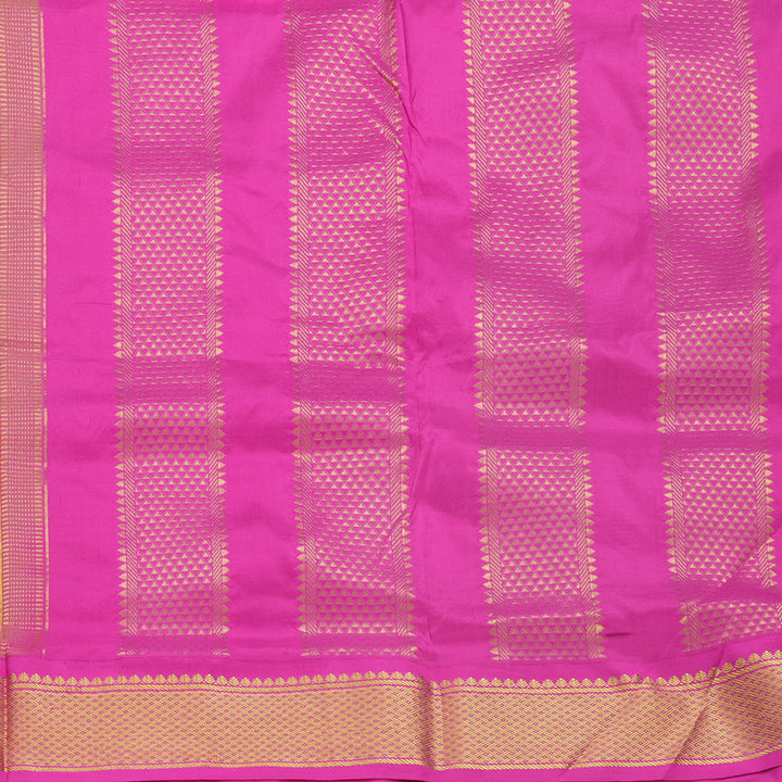 Hayagrivas Handloom Lemon Yellow Ten Yards Silk Saree KBF548G1-2