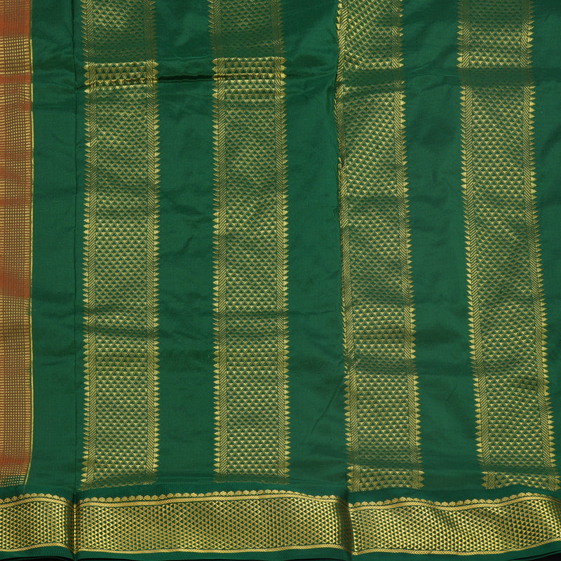 Hayagrivas Handloom Mambazham Orange Ten Yards Silk Saree KBF548G1-52