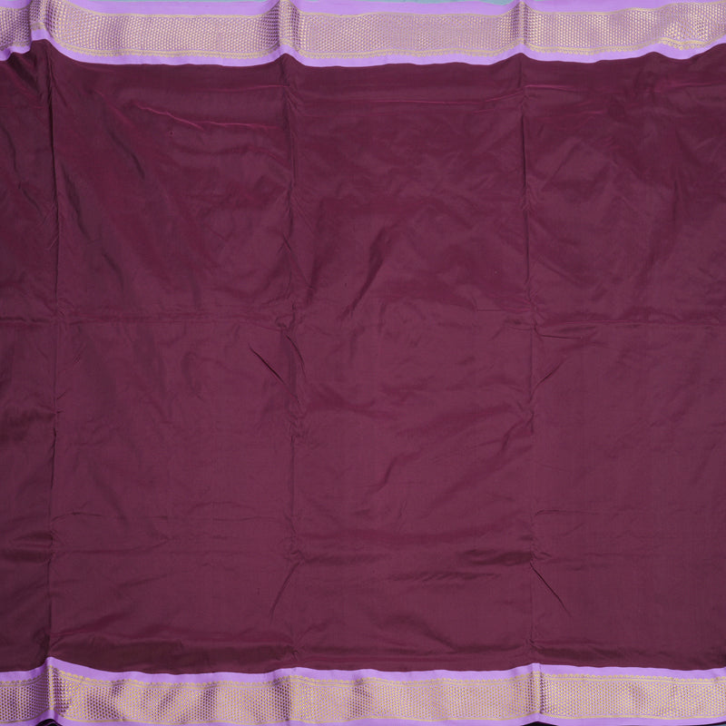 Hayagrivas Handloom Burgundy Ten Yards Silk Saree KBF548G1-67