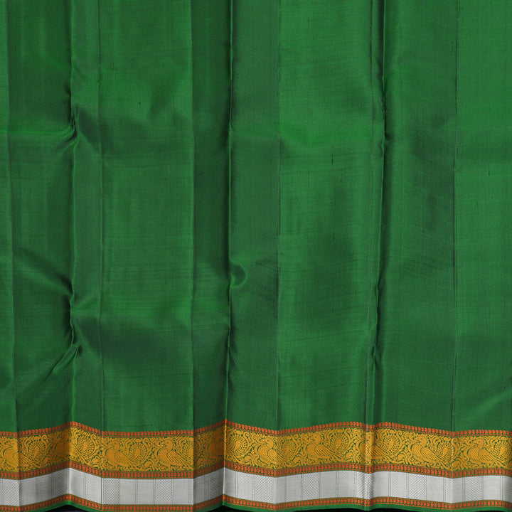 Hayagrivas Handloom Maroon Kanjivaram Silk Saree with Green Border KBF552G1-10