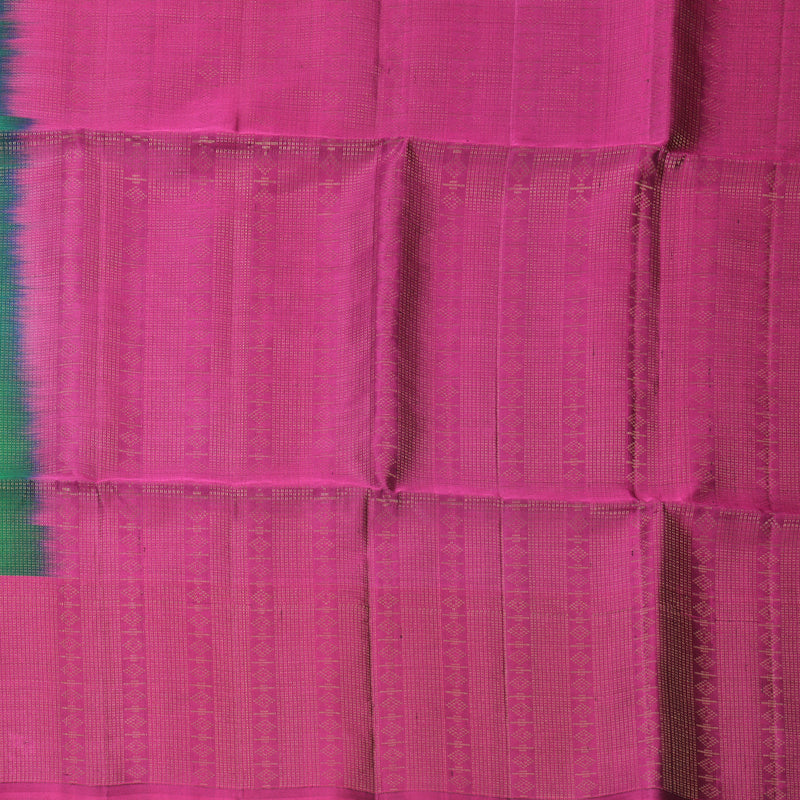 Hayagrivas Leaf Green Handloom Soft Silk Saree KBF533G1-3