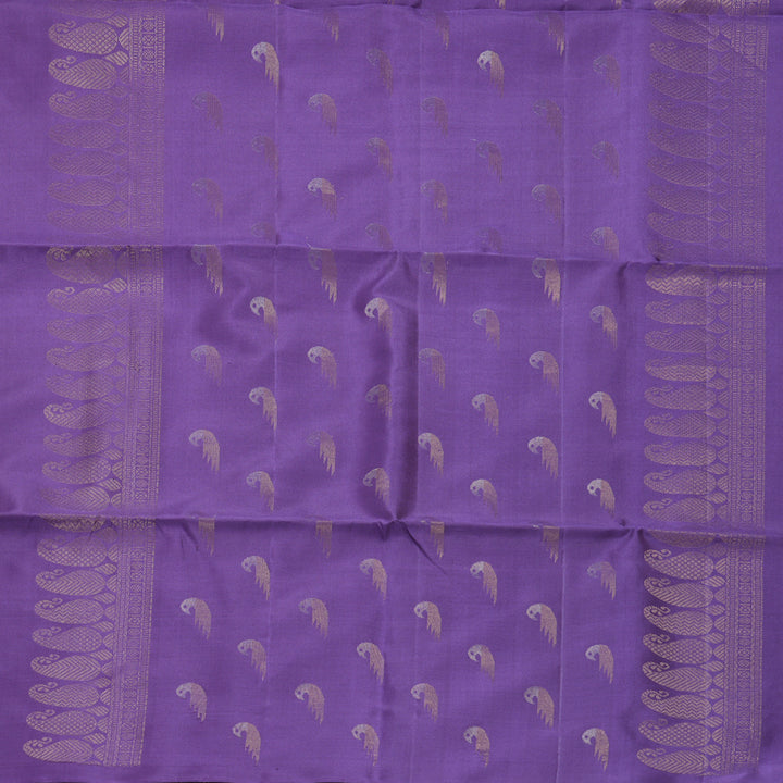 Hayagrivas Lavender Handloom Soft Silk Saree KBF553G12-1