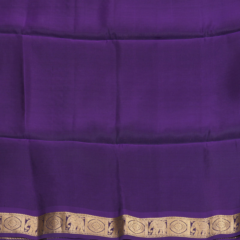 Hayagrivas Rosewood Pink Handloom Soft Silk Saree KBF555G1-3