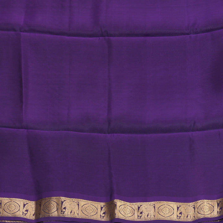 Hayagrivas Rosewood Pink Handloom Soft Silk Saree KBF555G1-3
