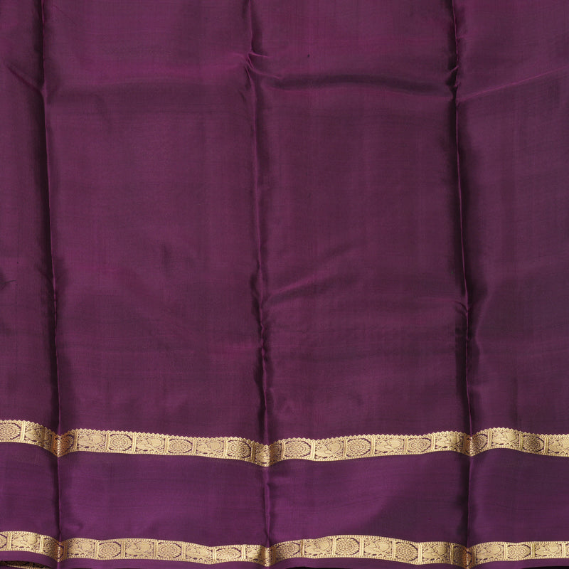 Hayagrivas Handloom Bottle Green Kanjivaram Silk Saree with Nagapazham Border KBF556G1-11